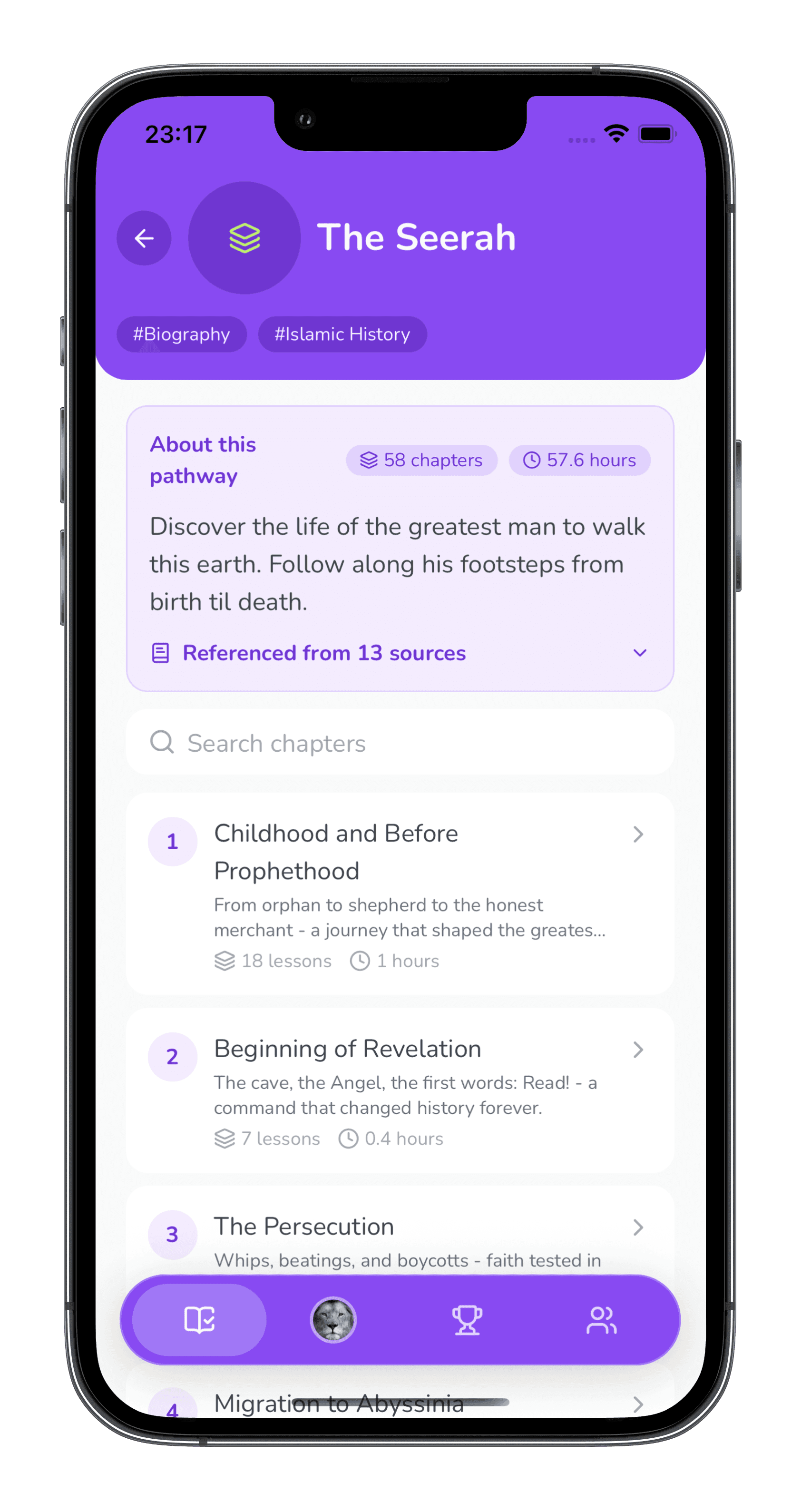 The Rawi app showing a child's reading dashboard